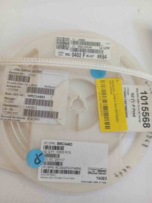 RC0402FR-074K64 4K64 402 YAGEO SMD DİRENÇ resmi