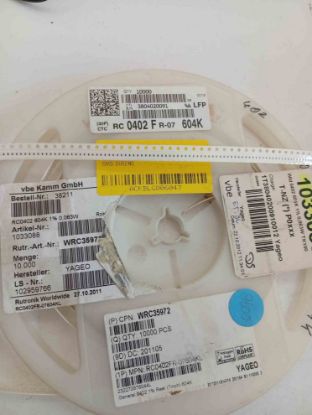 RC0402FR-07604K 604K 402 YAGEO SMD DİRENÇ resmi