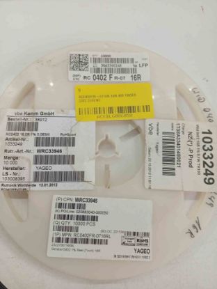 RC0402FR-0716R 16R 402 YAGEO SMD DİRENÇ resmi