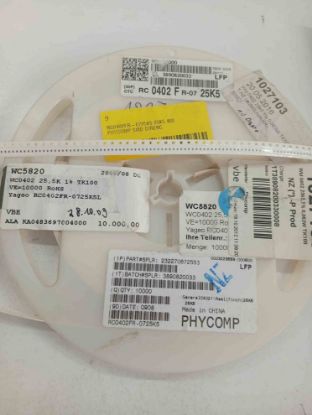 RC0402FR-0725K5 25K5 402 PHYCOMP SMD DİRENÇ resmi