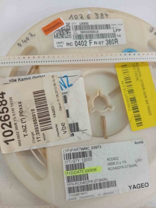 RC0402FR-07360R 360R 402 YAGEO SMD DİRENÇ resmi