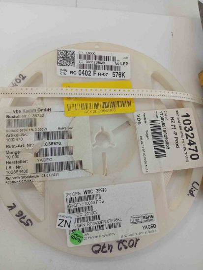 RC0402FR-07576K 576K 402 YAGEO SMD DİRENÇ resmi
