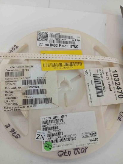 RC0402FR-07576K 576K 402 YAGEO SMD DİRENÇ resmi
