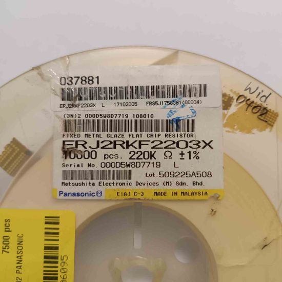 FRJ2RKF2203X 220K 402 PANASONIC SMD DİRENÇ resmi