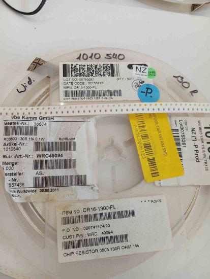 RC0603130R 130R 603 ASJ SMD DİRENÇ resmi