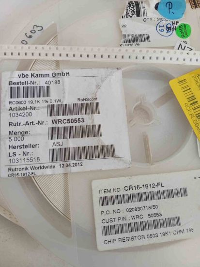 RC060319K1 19K1 603 ASJ SMD DİRENÇ resmi