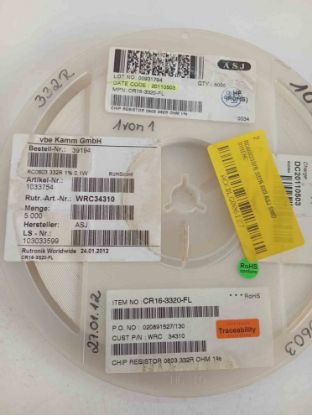 RC0603332R 332R 603 ASJ SMD DİRENÇ resmi