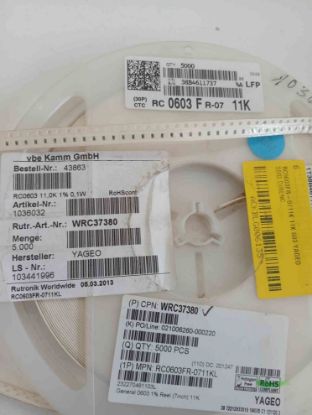 RC0603FR-0711K 11K 603 YAGEO SMD DİRENÇ resmi