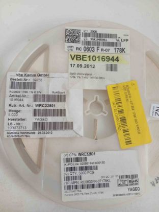 RC0603FR-07178K 178K 603 YAGEO SMD DİRENÇ resmi