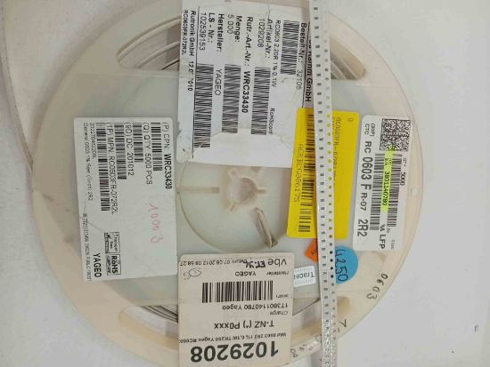RC0603FR-072R2 2R2 603 YAGEO SMD DİRENÇ resmi