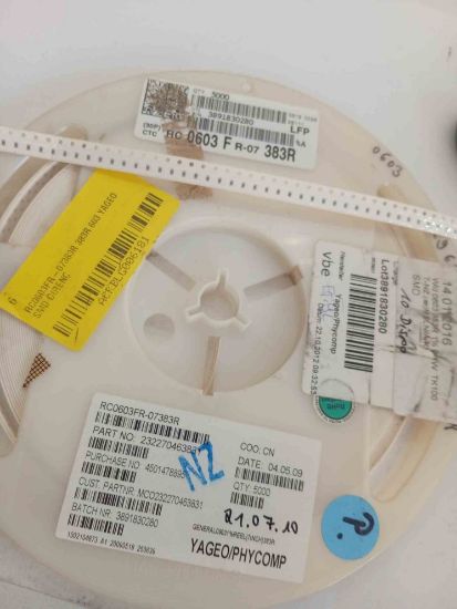 RC0603FR-07383R 383R 603 YAGEO SMD DİRENÇ resmi