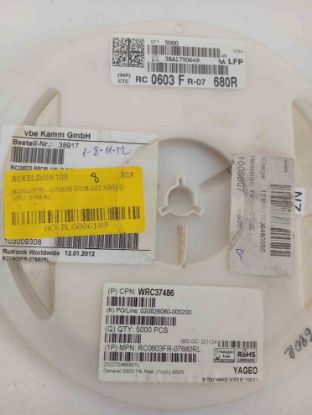RC0603FR-07680R 680R 603 YAGEO SMD DİRENÇ resmi
