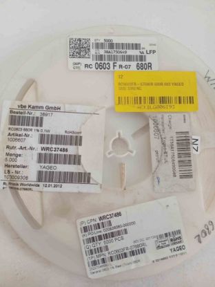 RC0603FR-07680R 680R 603 YAGEO SMD DİRENÇ resmi