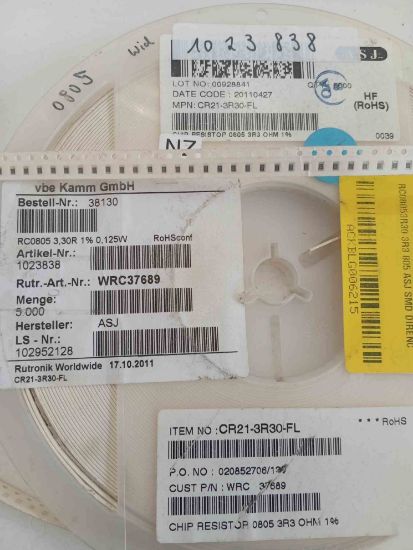 RC08053R30 3R3 805 ASJ SMD DİRENÇ resmi