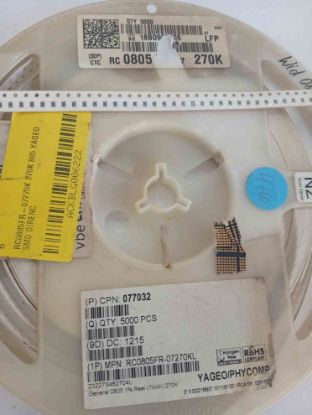 RC0805FR-07270K 270K 805 YAGEO SMD DİRENÇ resmi
