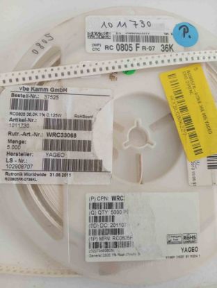 RC0805FR-0736K 36K 805 YAGEO SMD DİRENÇ resmi