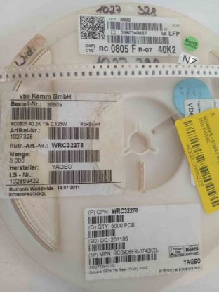 RC0805FR-0740K2 40K2 805 YAGEO SMD DİRENÇ resmi
