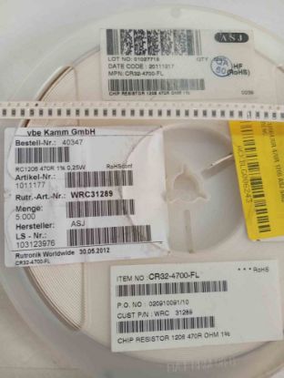 RC1206470R 470R 1206 ASJ SMD DİRENÇ resmi