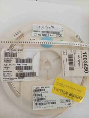 RC1206FR-07270K 270K 1206 YAGEO SMD DİRENÇ resmi