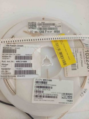 RC1206FR-074K64 4K64 1206 YAGEO SMD DİRENÇ resmi