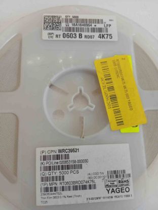 RT0603RD074K75 4K75 603 YAGEO SMD DİRENÇ resmi