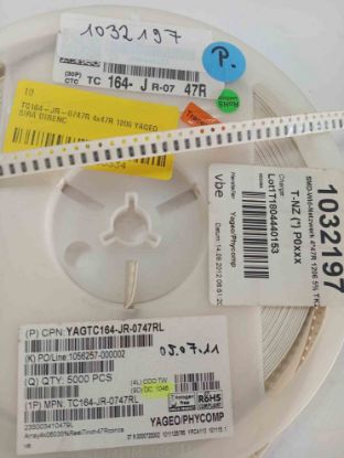 TC164-JR-0747R 4x47R 1206 YAGEO SIRA DİRENÇ resmi