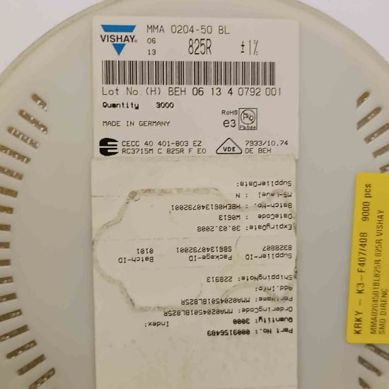 MMA0204501BL825R 825R VISHAY SMD DİRENÇ resmi