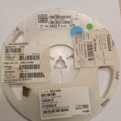 RC0402FR-0747RL 47R 402 YAGEO SMD DİRENÇ resmi