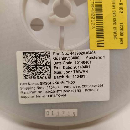 SM204FTK502K0TR3 2K0 SMD DİRENÇ resmi