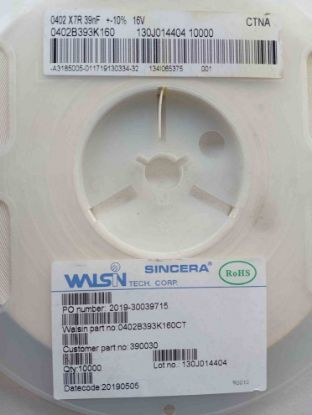 0402B393K160 39NF 16V 402 X7R resmi