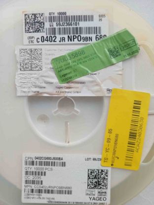 0402JRNPO9BN680 680pf 50v 402 COG resmi