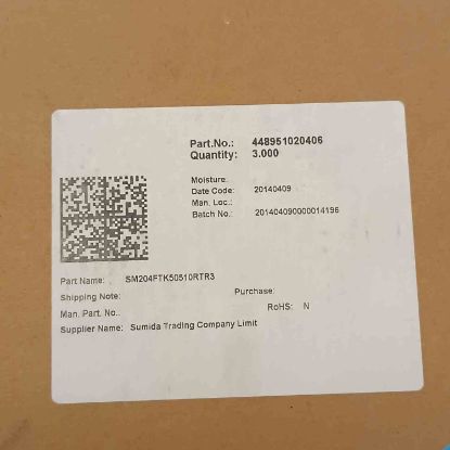 SM204FTK50510RTR3 510R 0204 0,25W SMD DİRENÇ resmi