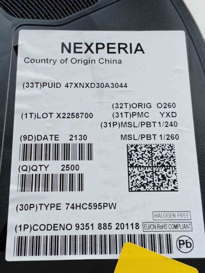 74HC595PW TSSOP16 resmi
